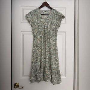 Rails Floral Green Dress